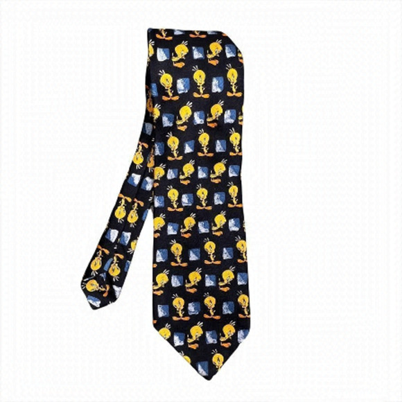 𝅺VINTAGE 90s Looney Tunes Tweety Bird Tie - Picture 1 of 5